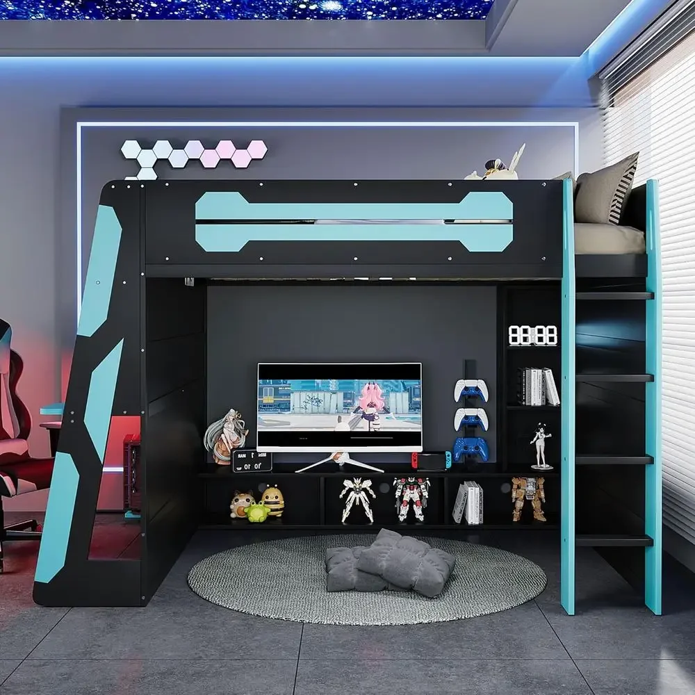 Esports Gaming Bed - Cama Gamer Grande Personalizável em Madeira