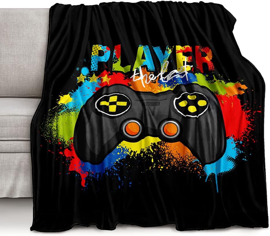 Esports Gaming Bed - Cobertor de lã gráfico para jogos,