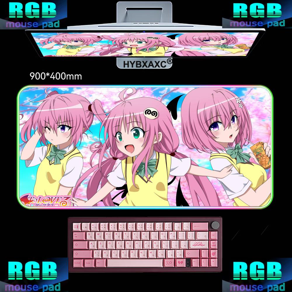 Mouse Pad Extended Rgb - Tapete de borracha para mouse com