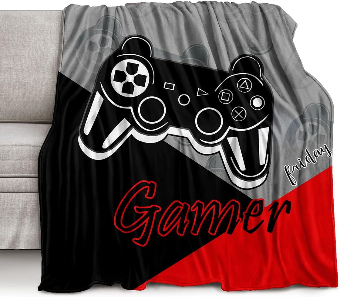 Esports Gaming Bed - Cobertor de lã para jogos enorme,