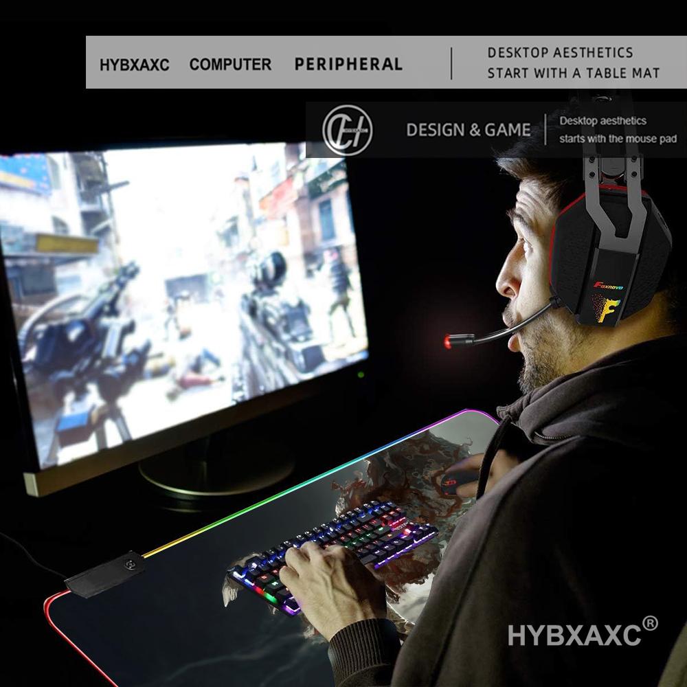 Mouse Pad Gamer RGB Anime para - Mouse Pad Extended Rgb avaliação e preço