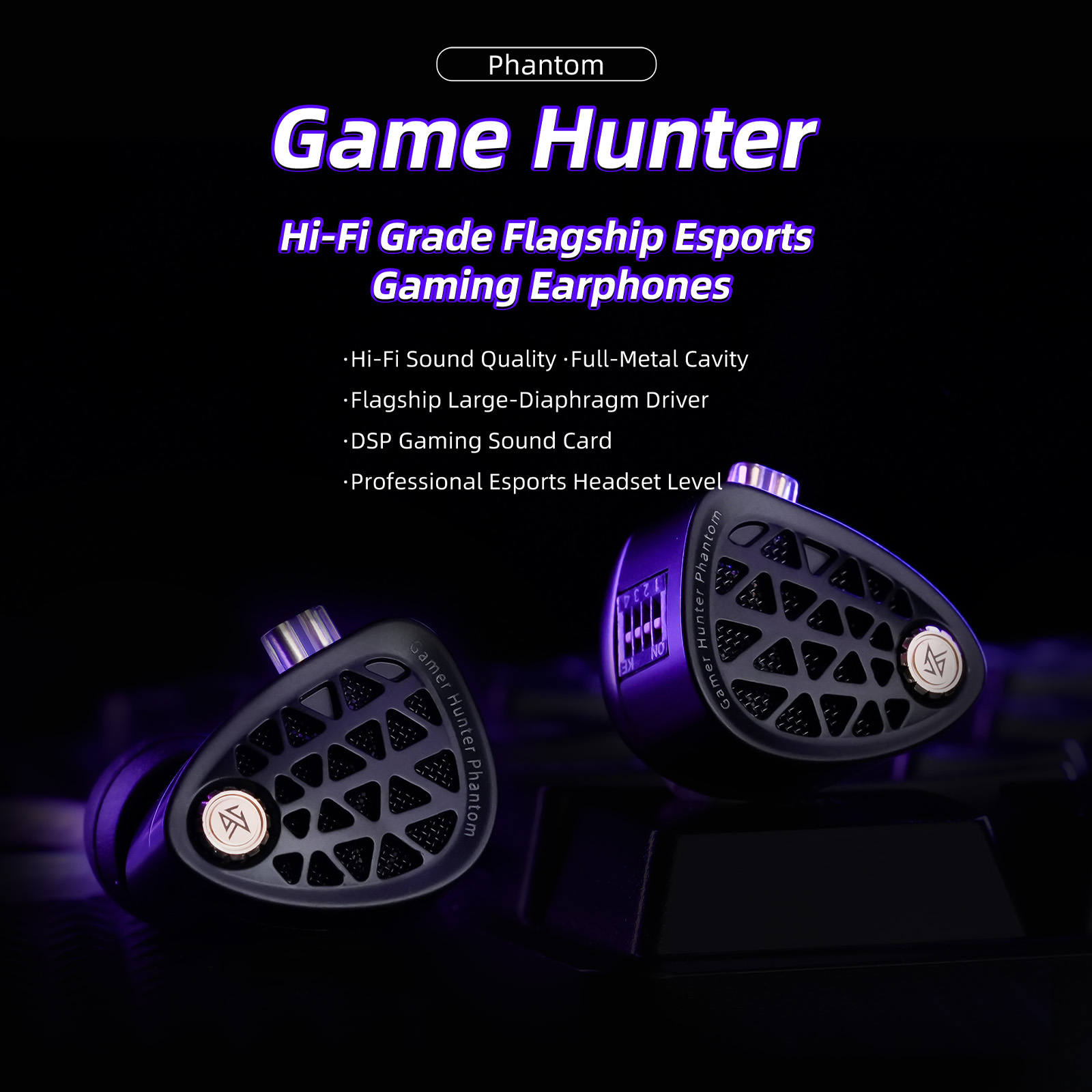 Fones de ouvido KZ Phantom HiF - Esports Gaming Monitor avaliação e preço