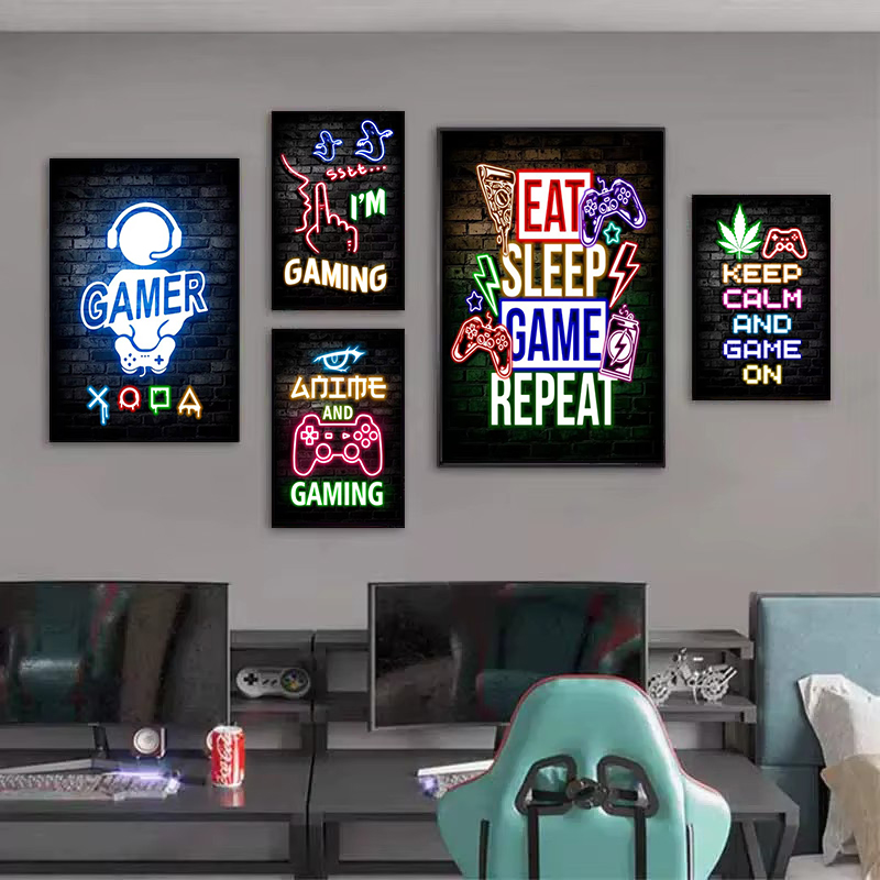 1 peça Pintura em Tela Sem Mol - Esports Gaming Room avaliação e preço