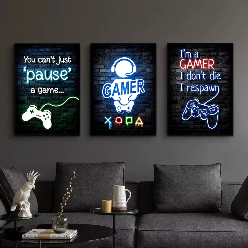 1 peça Pintura em Tela Sem Mol - Esports Gaming Room avaliação e preço