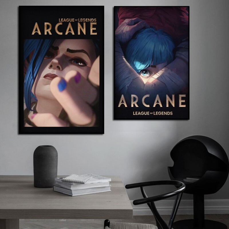 Pôster Arcane Jinx Close-Up em - Esports Gaming Room avaliação e preço
