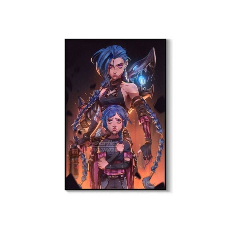 Pôster Arcane Jinx Close-Up em - Esports Gaming Room avaliação e preço