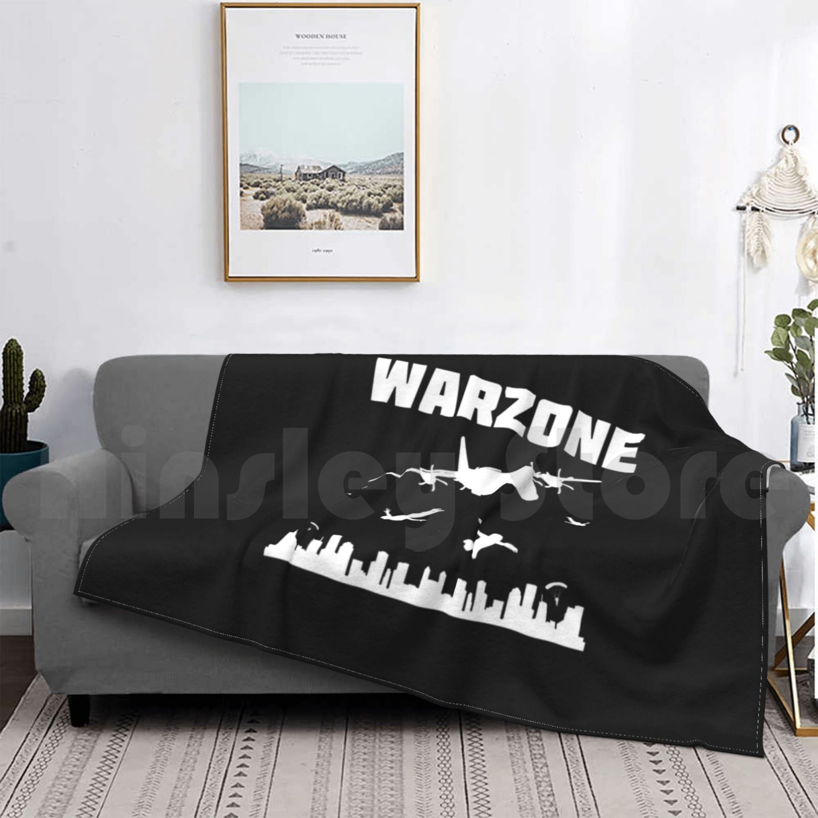 Warzone cobertor para sofá cam - Esports Gaming Bed avaliação e preço