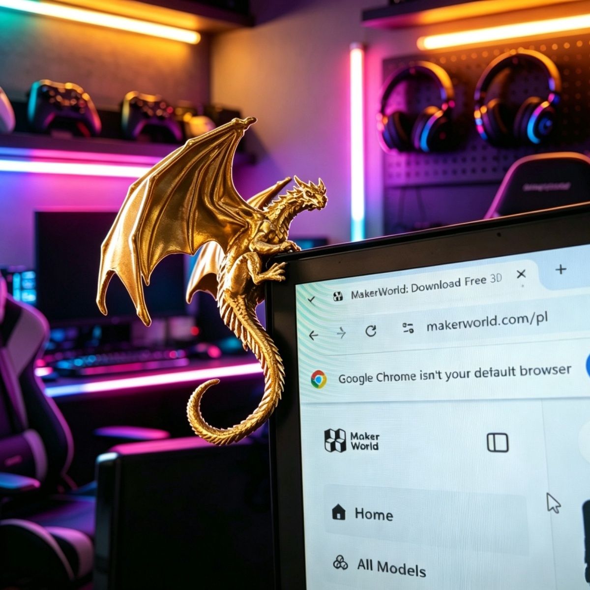 Figura de Dragão Estilizada pa - Esports Gaming Monitor avaliação e preço