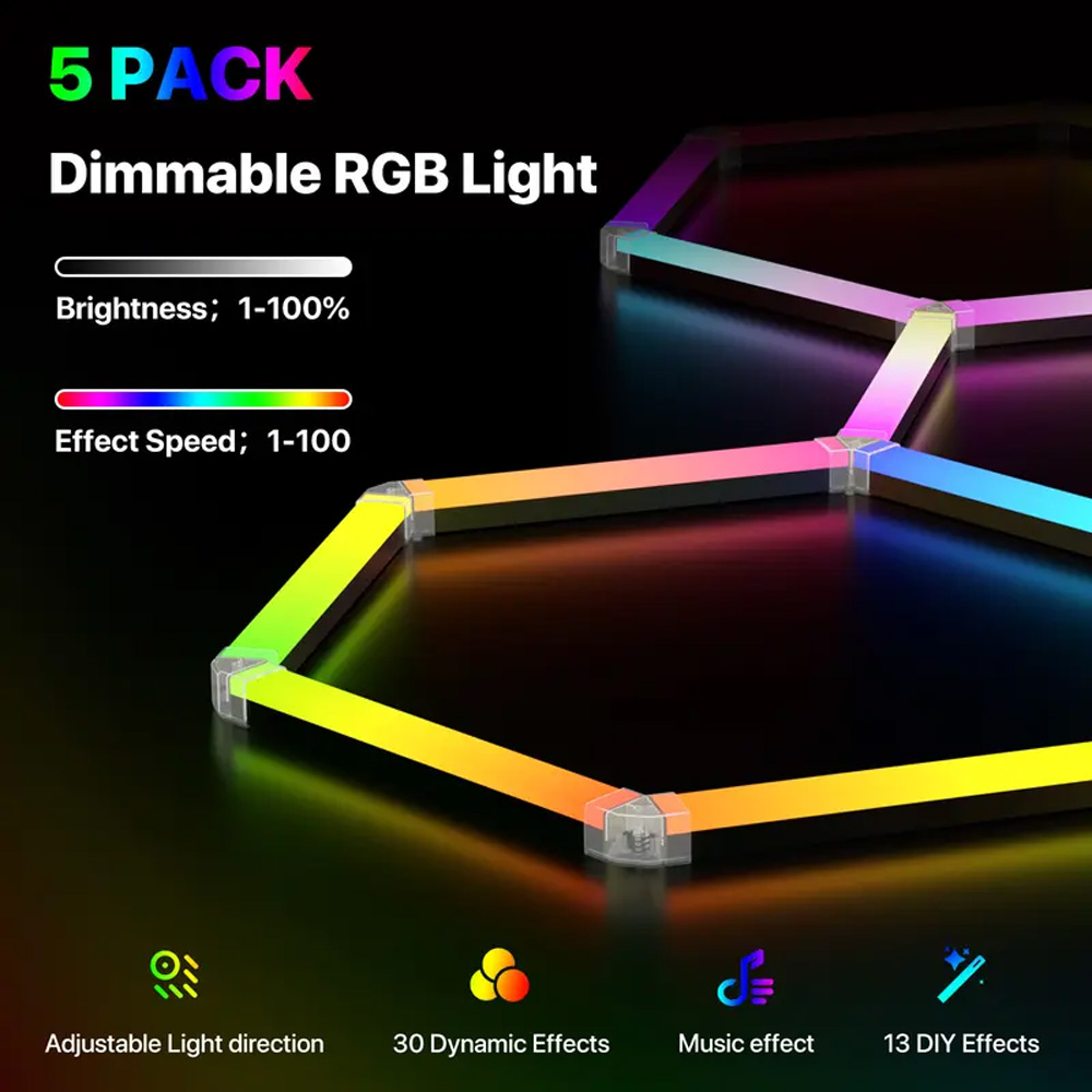 Luz RGB Hexagonal Inteligente  - Esports Gaming Room avaliação e preço