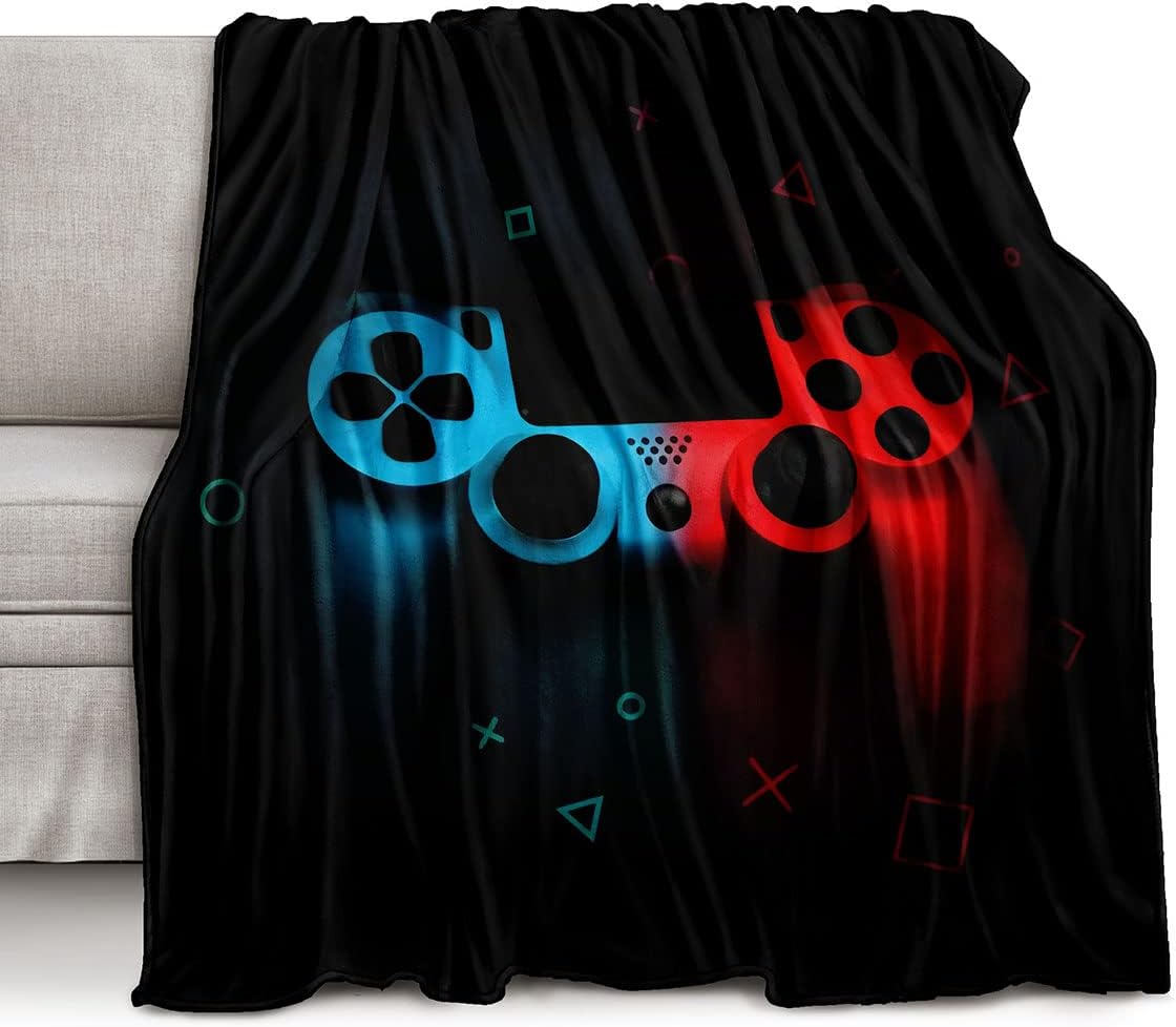 Cobertor de lã com padrão de j - Esports Gaming Bed avaliação e preço