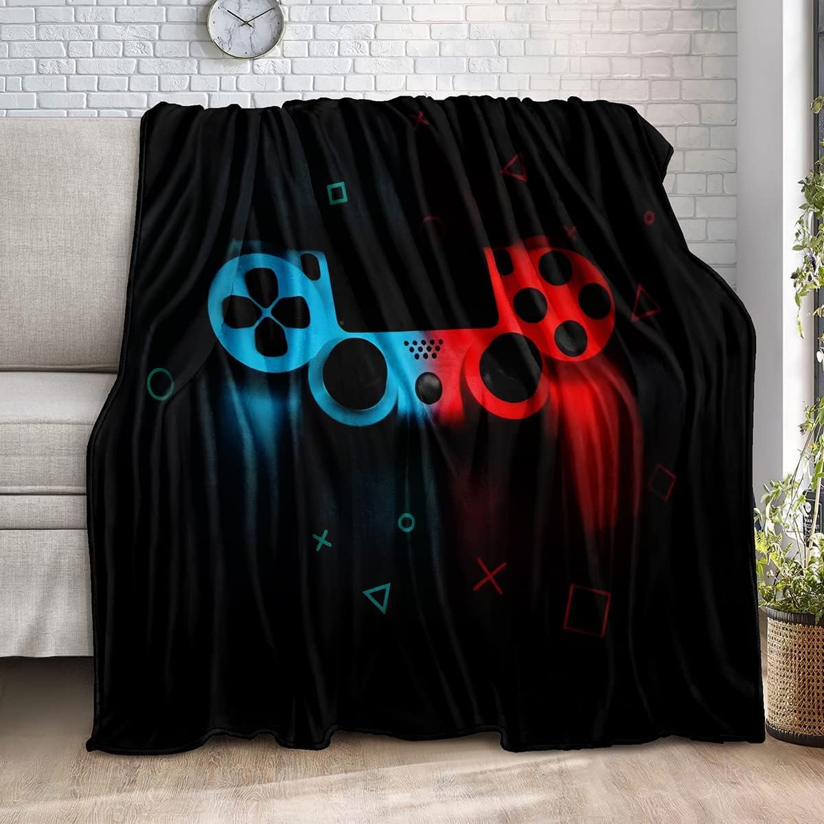 Cobertor de lã com padrão de j - Esports Gaming Bed avaliação e preço