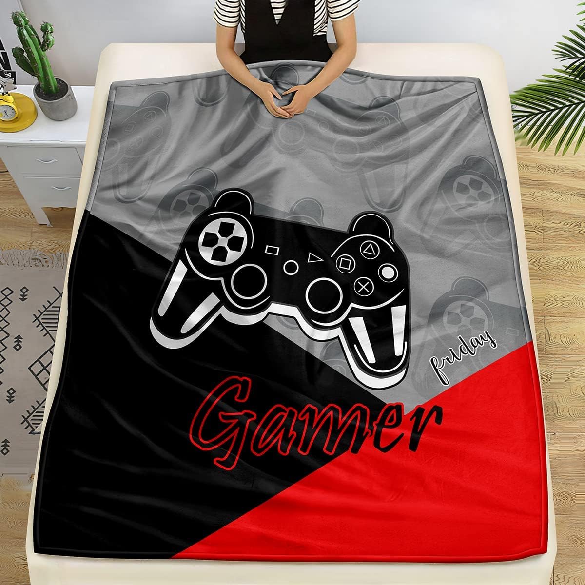 Cobertor de lã para jogos enor - Esports Gaming Bed avaliação e preço