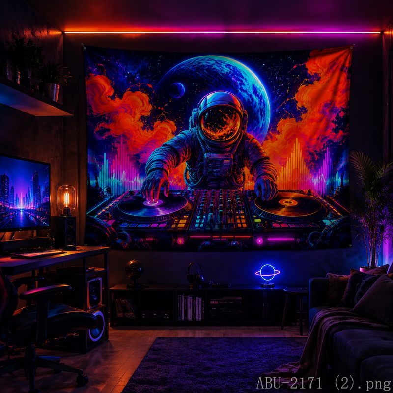 Tapeçaria Espacial de Astronau - Esports Gaming Room avaliação e preço